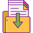 computer,files,arrow,files and folders,folder,data,down,data collection,collect